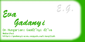 eva gadanyi business card